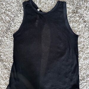 Lululemon Black “Burnout” Tie Back Tank Top